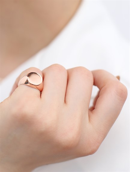 Simple Serçe Parmak Yüzüğü 925 Ayar Gümüş